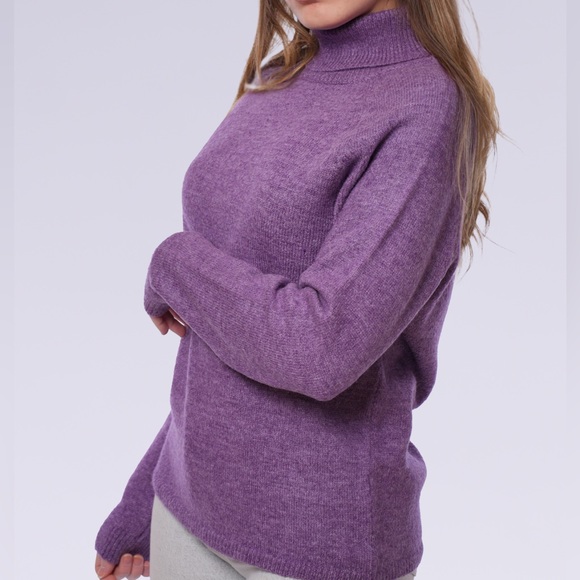 Minark Women’s Sweater Turtleneck Raglan Sleeve - Picture 2 of 4